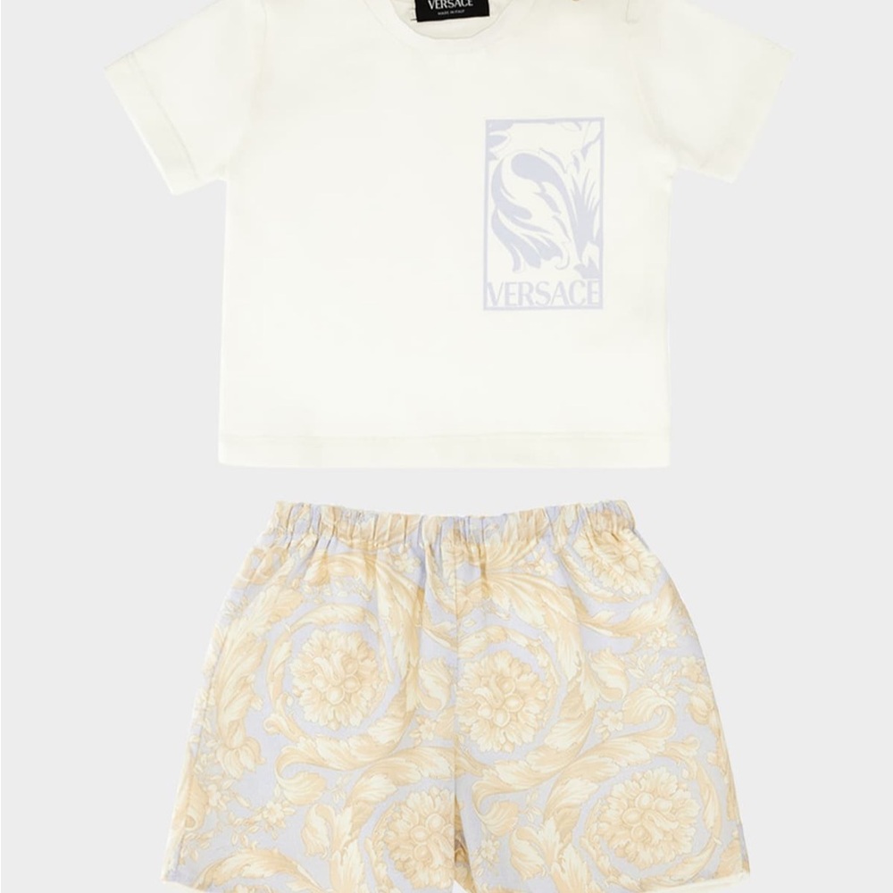 Versace Baby Boys Barocco-Print Two-Piece Set